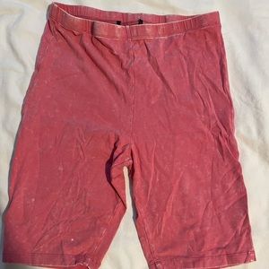 Pink size medium biker shorts